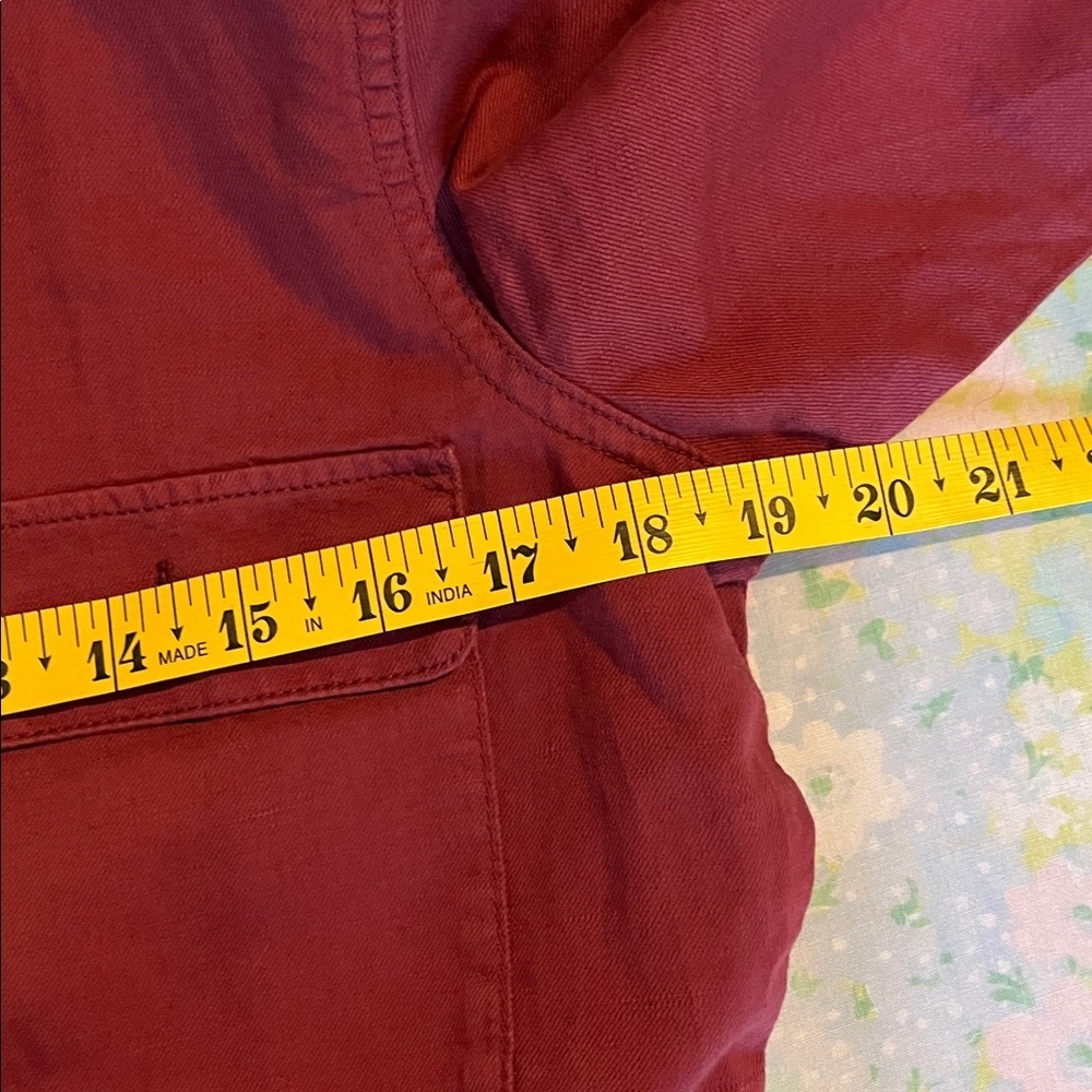 Outerknown | Burgundy S.E.A.‎ Long Sleeve Organic Cotton Jumpsuit Size Small - Picture 8 of 11